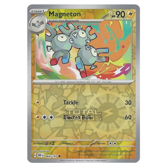 Pokemon - Scarlet & Violet - Obsidian Flames - Magneton - 064/197 - (Reverse Holo)