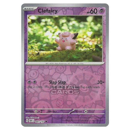 Pokemon - Scarlet & Violet - Obsidian Flames - Clefairy - 081/197 - (Reverse Holo)