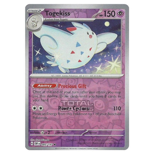 Pokemon - Scarlet & Violet - Obsidian Flames - Togekiss - 085/197 - (R Pokemon - Scarlet & Violet - Obsidian Flames - Togekiss - 085/197 - (R