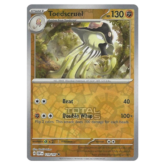 Pokemon - Scarlet & Violet - Obsidian Flames - Toedscruel - 119/197 - (Reverse Holo)