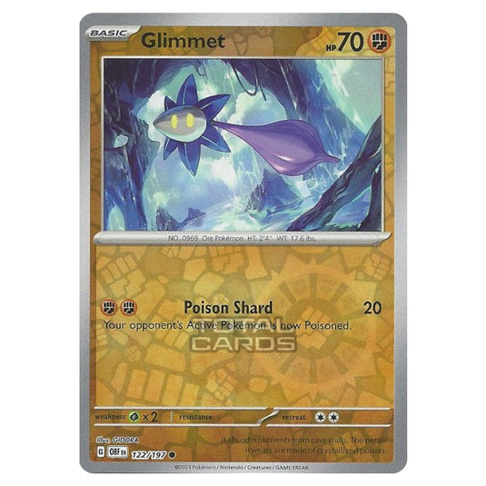 Pokemon - Scarlet & Violet - Obsidian Flames - Glimmet - 122/197 - (Reverse Holo)