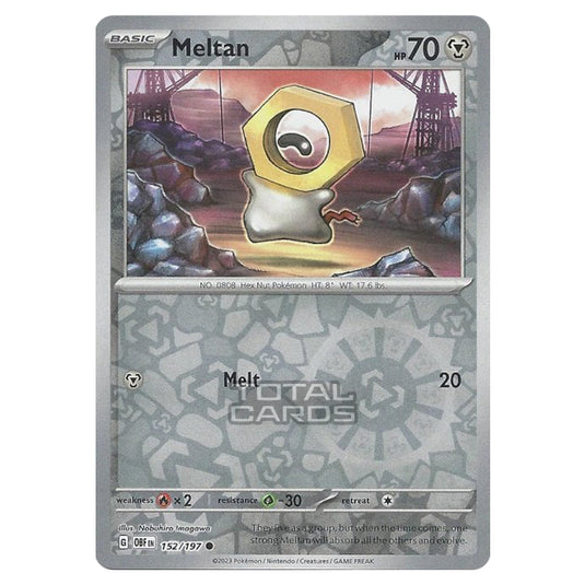 Pokemon - Scarlet & Violet - Obsidian Flames - Meltan - 152/197 - (Reverse Holo)