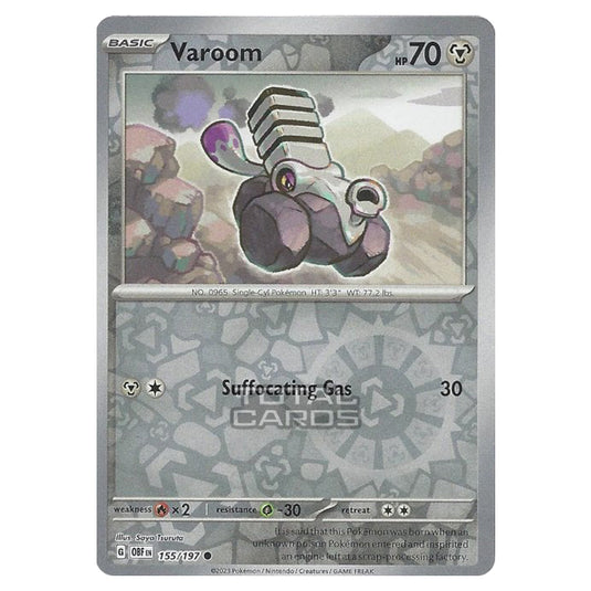 Pokemon - Scarlet & Violet - Obsidian Flames - Varoom - 155/197 - (Reverse Holo)