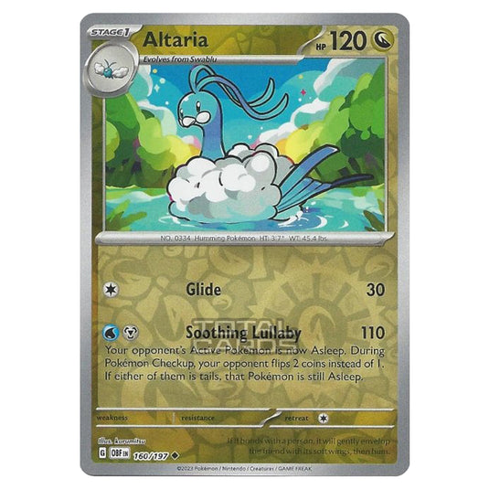 Pokemon - Scarlet & Violet - Obsidian Flames - Altaria - 160/197 - (Reverse Holo)