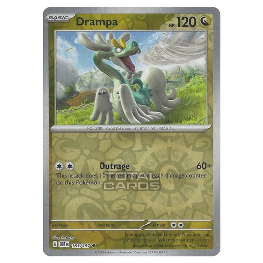 Pokemon - Scarlet & Violet - Obsidian Flames - Drampa - 161/197 - (Rev Pokemon - Scarlet & Violet - Obsidian Flames - Drampa - 161/197 - (Rev