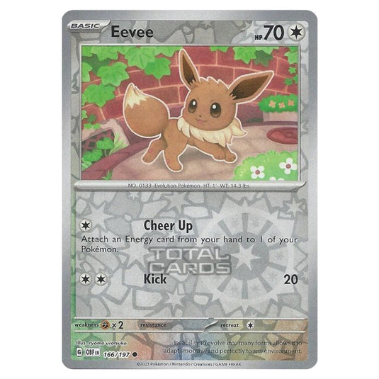 Pokemon - Scarlet & Violet - Obsidian Flames - Eevee - 166/197 - (Reverse Holo)