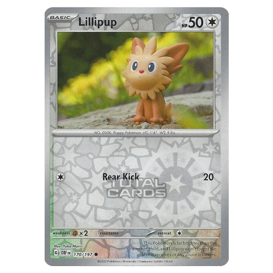 Pokemon - Scarlet & Violet - Obsidian Flames - Lillipup - 170/197 - (Reverse Holo)