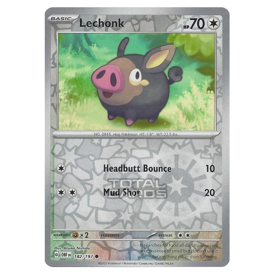 Pokemon - Scarlet & Violet - Obsidian Flames - Lechonk - 182/197 - (Reverse Holo)