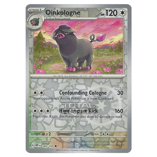 Pokemon - Scarlet & Violet - Obsidian Flames - Oinkologne - 183/197 - (Reverse Holo)