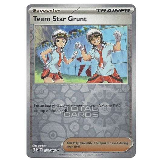 Pokemon - Scarlet & Violet - Obsidian Flames - Team Star Grunt - 195/197 - (Reverse Holo)