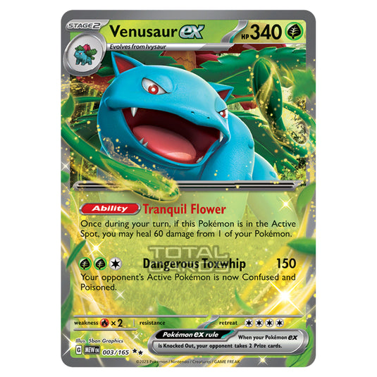 Pokemon - Scarlet & Violet - 151 - Venusaur ex - 003/165