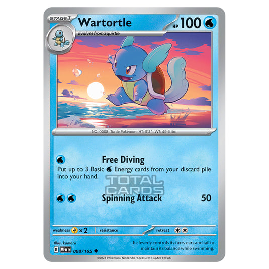 Pokemon - Scarlet & Violet - 151 - Wartortle - 008/165