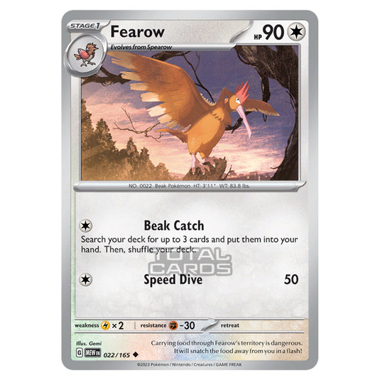 Pokemon - Scarlet & Violet - 151 - Fearow - 022/165