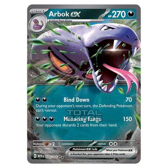 Pokemon - Scarlet & Violet - 151 - Arbok ex - 024/165