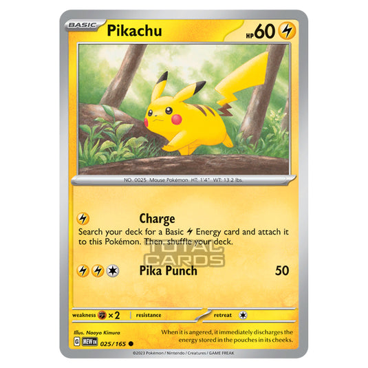 Pokemon - Scarlet & Violet - 151 - Pikachu - 025/165