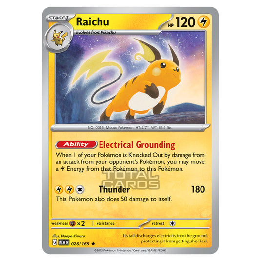 Pokemon - Scarlet & Violet - 151 - Raichu - 026/165