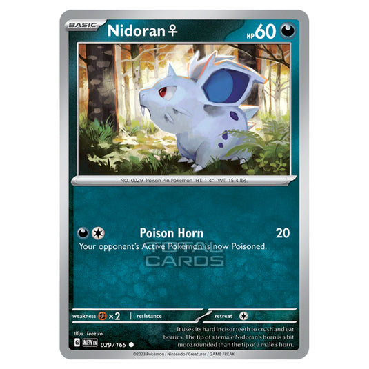 Pokemon - Scarlet & Violet - 151 - Nidoran♀ - 029/165