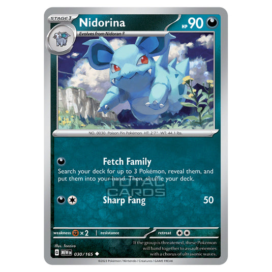 Pokemon - Scarlet & Violet - 151 - Nidorina - 030/165