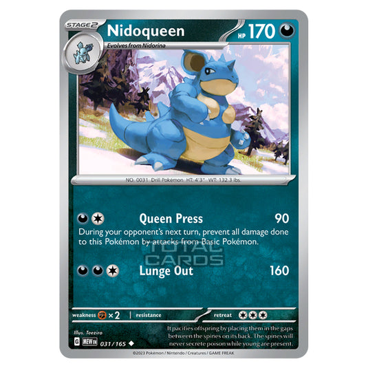 Pokemon - Scarlet & Violet - 151 - Nidoqueen - 031/165