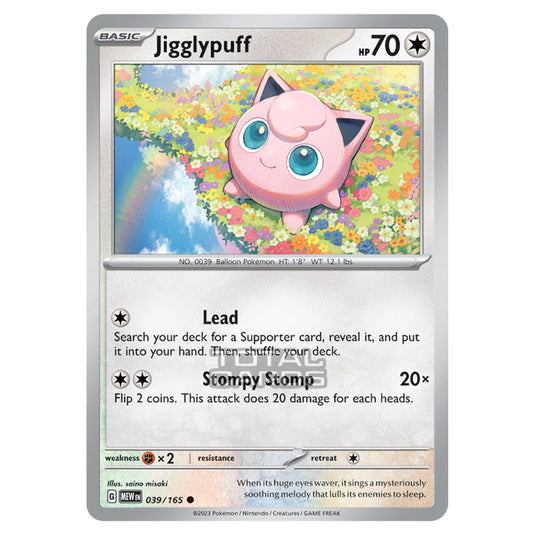 Pokemon - Scarlet & Violet - 151 - Jigglypuff - 039/165