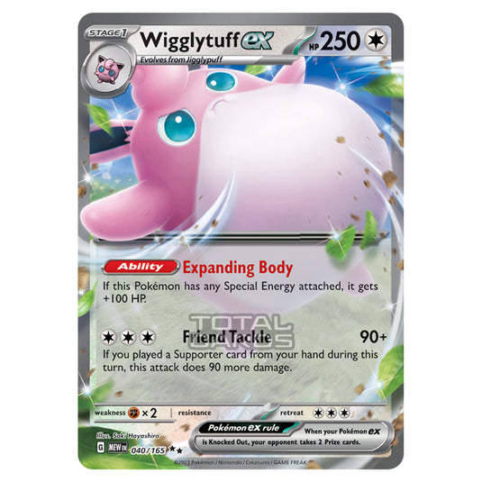 Pokemon - Scarlet & Violet - 151 - Wigglytuff ex - 040/165