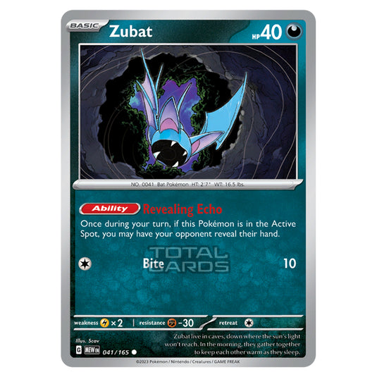 Pokemon - Scarlet & Violet - 151 - Zubat - 041/165