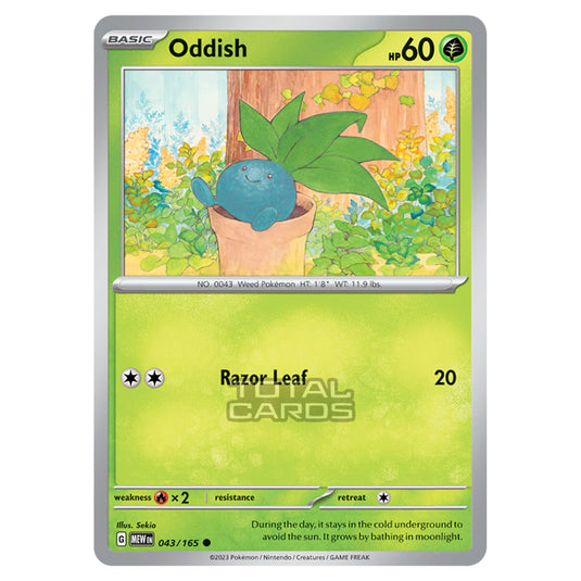 Pokemon - Scarlet & Violet - 151 - Oddish - 043/165