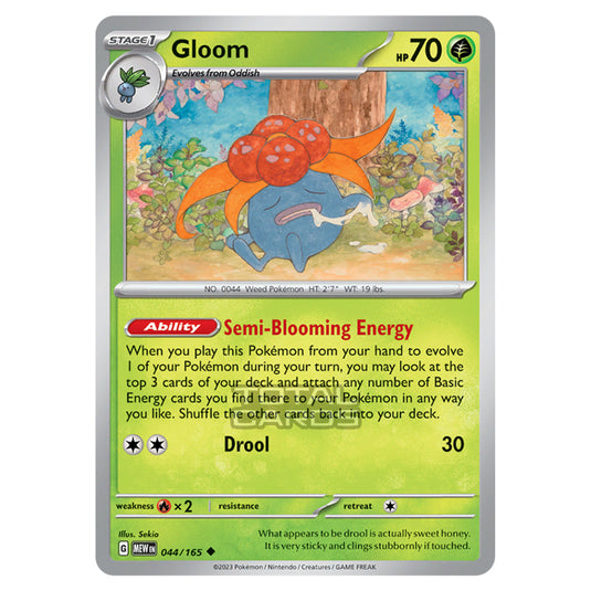 Pokemon - Scarlet & Violet - 151 - Gloom - 044/165