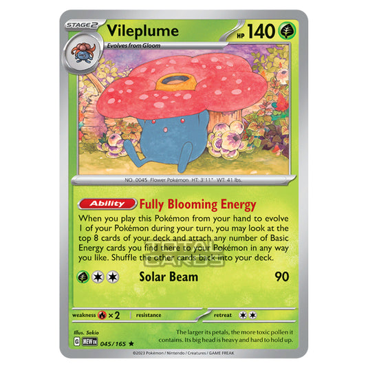 Pokemon - Scarlet & Violet - 151 - Vileplume - 045/165