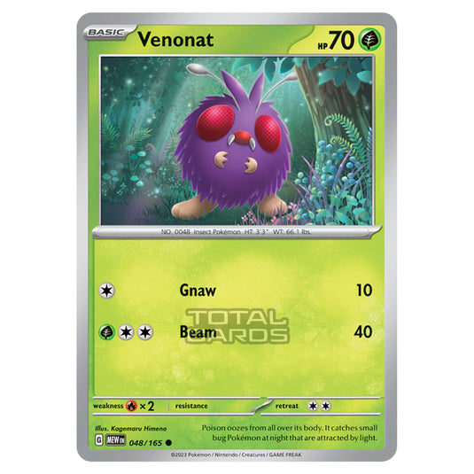 Pokemon - Scarlet & Violet - 151 - Venonat - 048/165