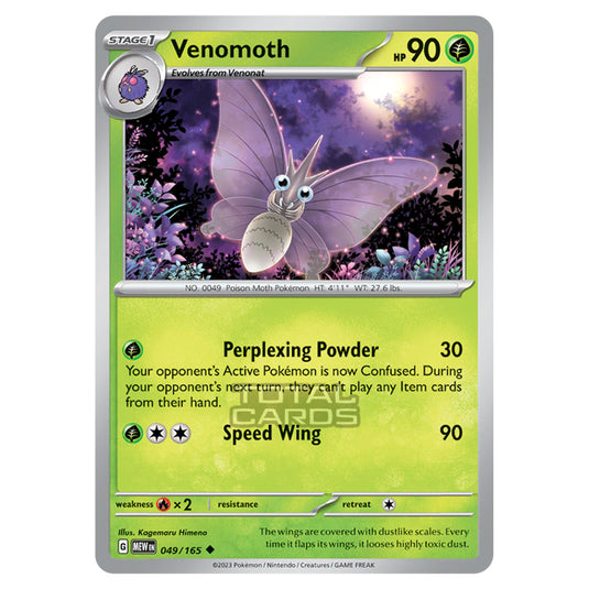 Pokemon - Scarlet & Violet - 151 - Venomoth - 049/165