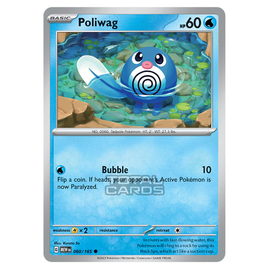 Pokemon - Scarlet & Violet - 151 - Poliwag - 060/165