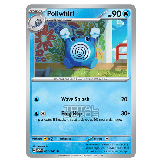 Pokemon - Scarlet & Violet - 151 - Poliwhirl - 061/165