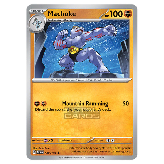 Pokemon - Scarlet & Violet - 151 - Machoke - 067/165