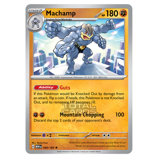 Pokemon - Scarlet & Violet - 151 - Machamp - 068/165