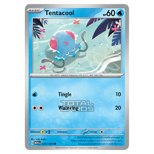 Pokemon - Scarlet & Violet - 151 - Tentacool - 072/165