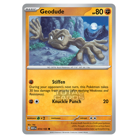 Pokemon - Scarlet & Violet - 151 - Geodude - 074/165