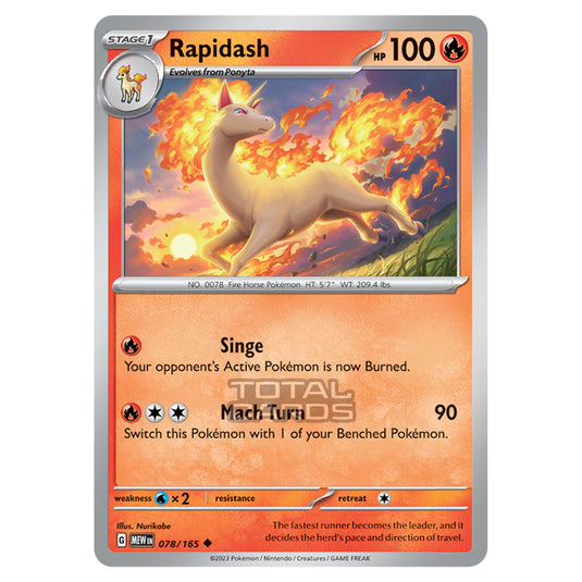 Pokemon - Scarlet & Violet - 151 - Rapidash - 078/165