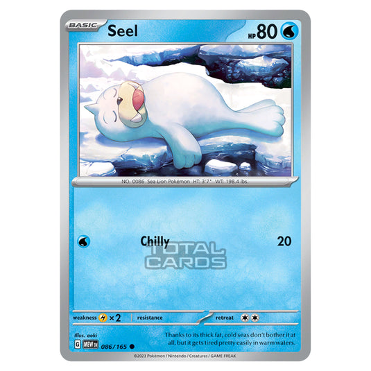 Pokemon - Scarlet & Violet - 151 - Seel - 086/165