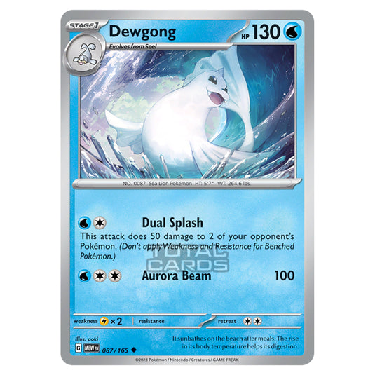 Pokemon - Scarlet & Violet - 151 - Dewgong - 087/165 Pokemon - Scarlet & Violet - 151 - Dewgong - 087/165