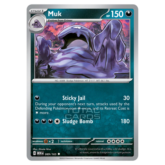 Pokemon - Scarlet & Violet - 151 - Muk - 089/165