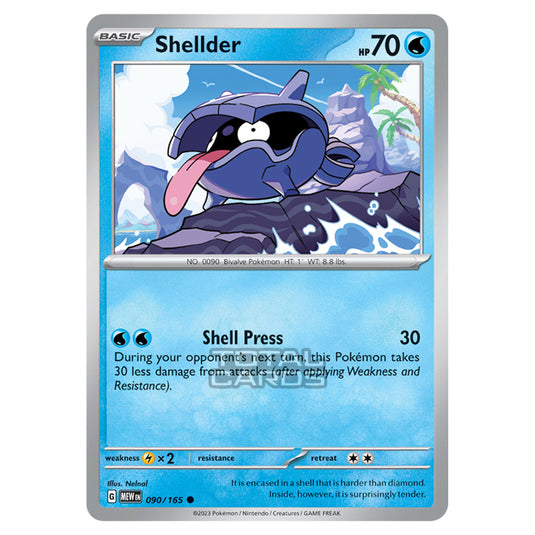 Pokemon - Scarlet & Violet - 151 - Shellder - 090/165