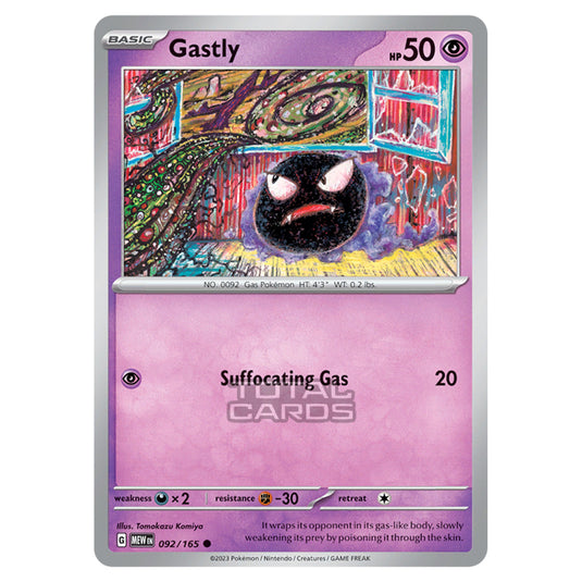 Pokemon - Scarlet & Violet - 151 - Gastly - 092/165