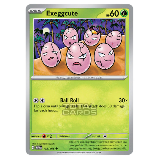 Pokemon - Scarlet & Violet - 151 - Exeggcute - 102/165