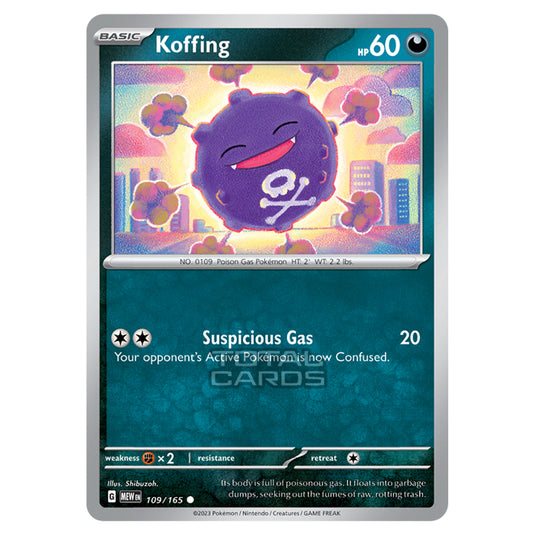 Pokemon - Scarlet & Violet - 151 - Koffing - 109/165