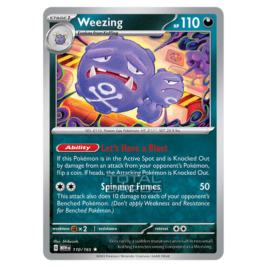 Pokemon - Scarlet & Violet - 151 - Weezing - 110/165