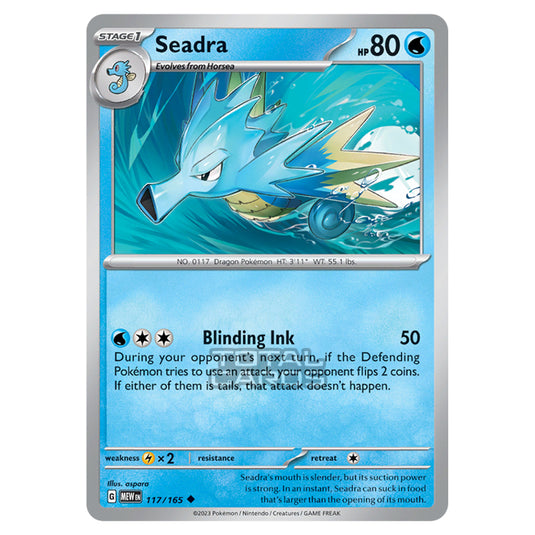 Pokemon - Scarlet & Violet - 151 - Seadra - 117/165