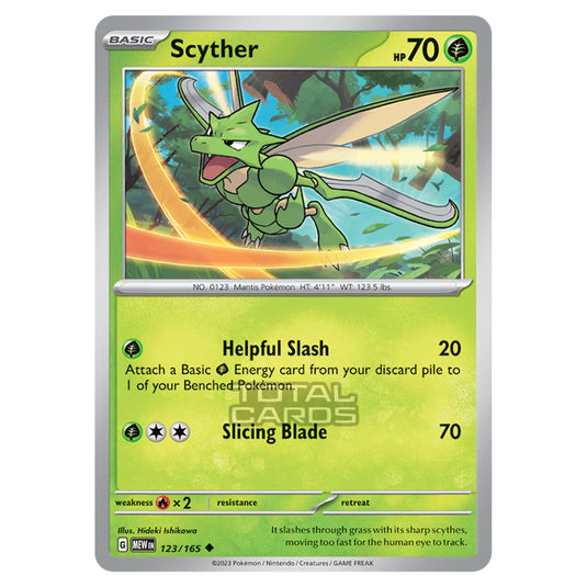 Pokemon - Scarlet & Violet - 151 - Scyther - 123/165