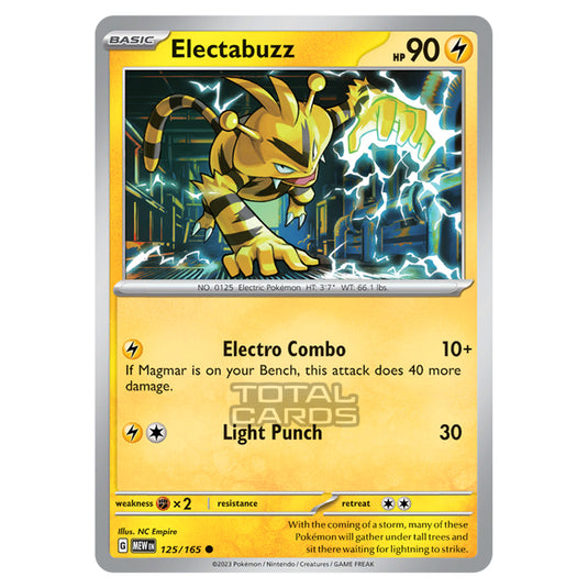 Pokemon - Scarlet & Violet - 151 - Electabuzz - 125/165