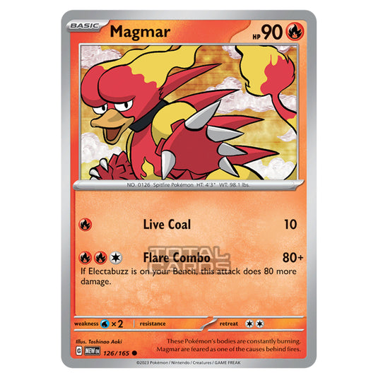 Pokemon - Scarlet & Violet - 151 - Magmar - 126/165